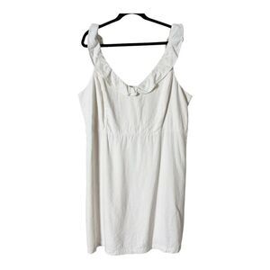 Old Navy Women’s Sleeveless Cream Linen Blend Dress Size XXL Tall
